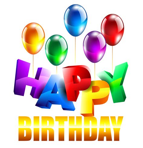 happy birthday transparent background png